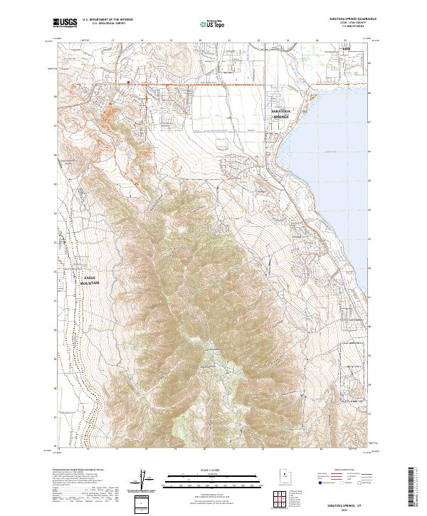 Saratoga Springs, UT — USGS 7.5-minute topo (2023)