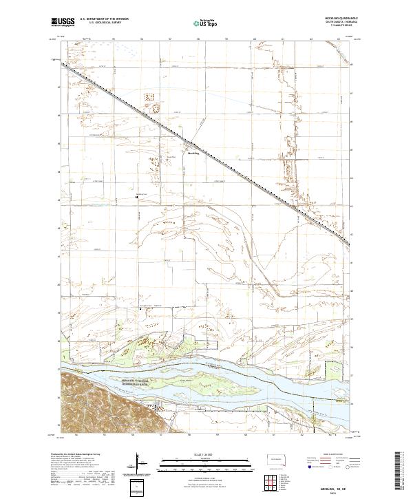 Meckling, SD-NE — USGS 7.5-minute topo (2021)