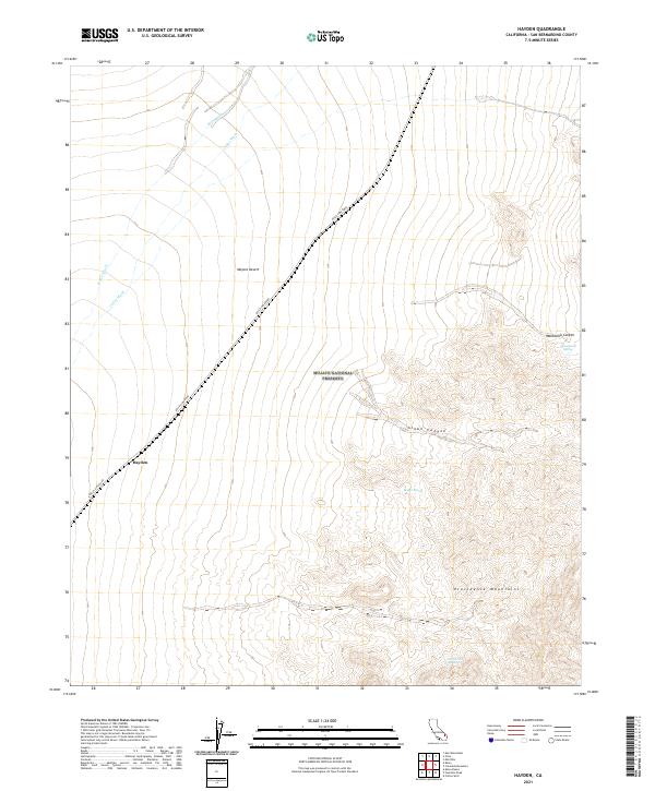 Hayden, CA — USGS 7.5-minute topo (2021)