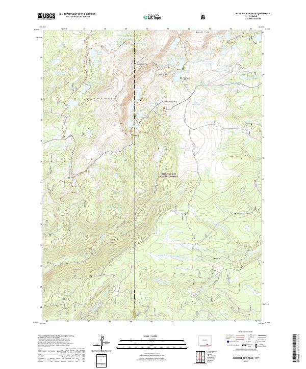 Medicine Bow Peak, WY — USGS 7.5-minute topo (2021)