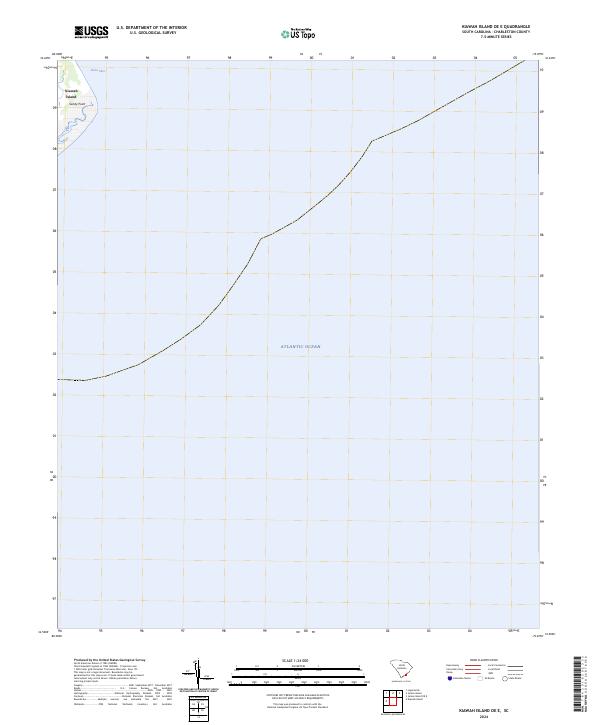 Kiawah Island OE E, SC — USGS 7.5-minute topo (2024)