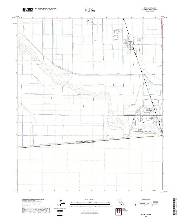 Heber, CA,BCN, US — USGS 7.5-minute topo (2021)