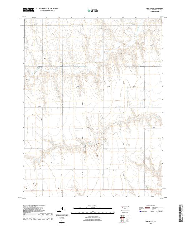 Rexford NE, KS — USGS 7.5-minute topo (2022)