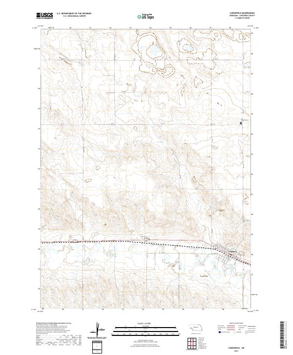 Lodgepole, NE — USGS 7.5-minute topo (2021)