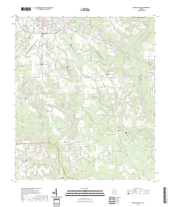 Douglas South, GA — USGS 7.5-minute topo (2024)