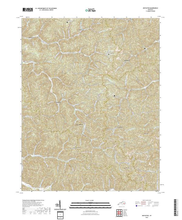 Mistletoe, KY — USGS 7.5-minute topo (2022)