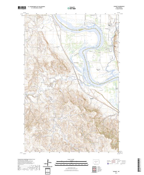 Schmidt, ND — USGS 7.5-minute topo (2024)