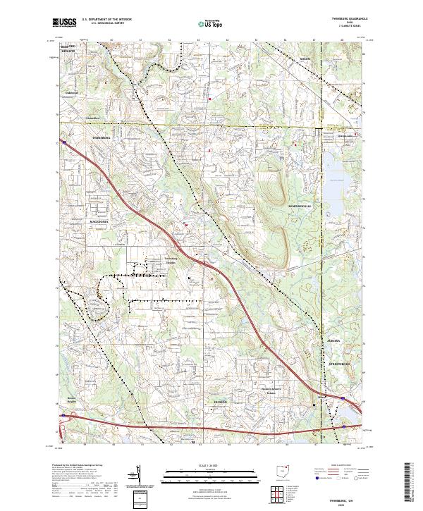 Twinsburg, OH — USGS 7.5-minute topo (2023)