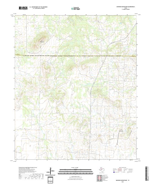 McKenzie Mountains, TX — USGS 7.5-minute topo (2022)