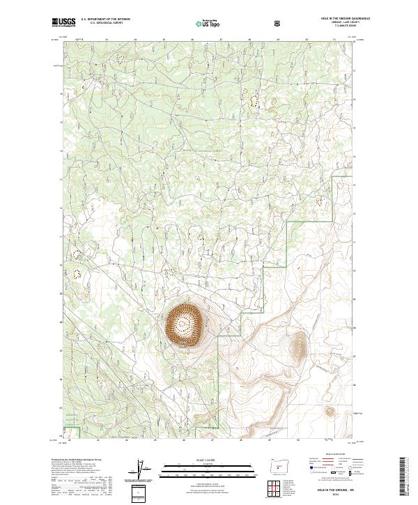 Hole In The Ground, OR — USGS 7.5-minute topo (2024)