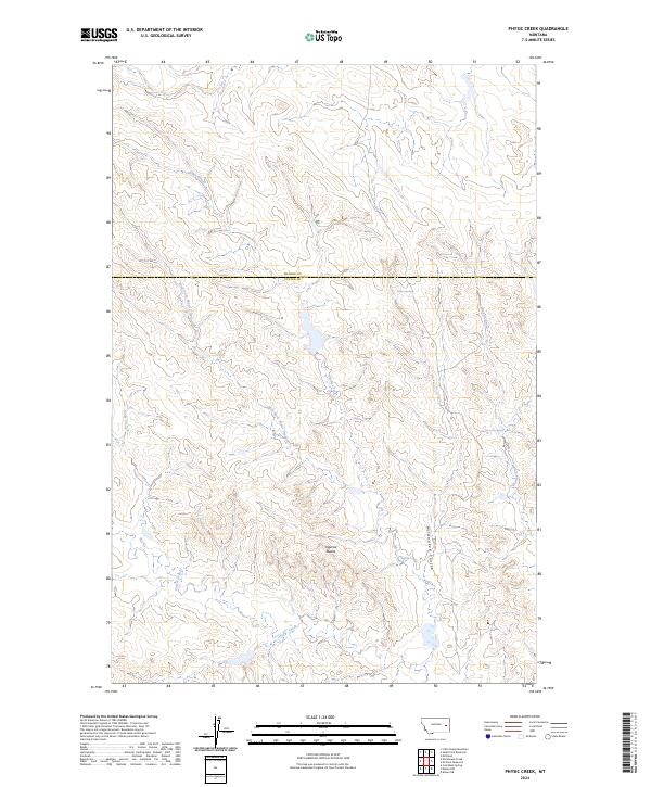 Physic Creek, MT — USGS 7.5-minute topo (2024)