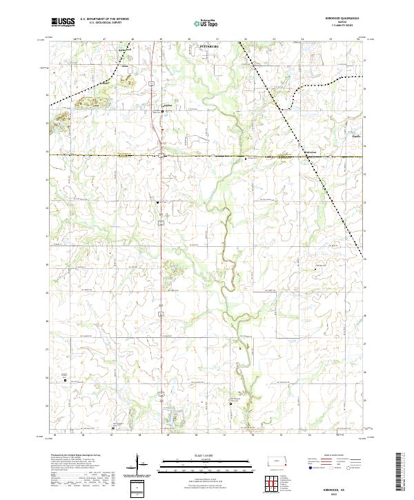 Kirkwood, KS — USGS 7.5-minute topo (2022)