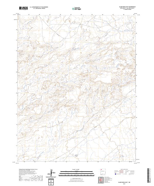 Alamo Mesa East, NM — USGS 7.5-minute topo (2023)