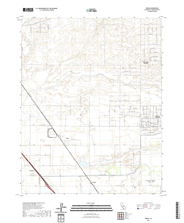 Gregg, CA — USGS 7.5-minute topo (2021)