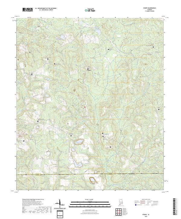 Nymph, AL — USGS 7.5-minute topo (2024)