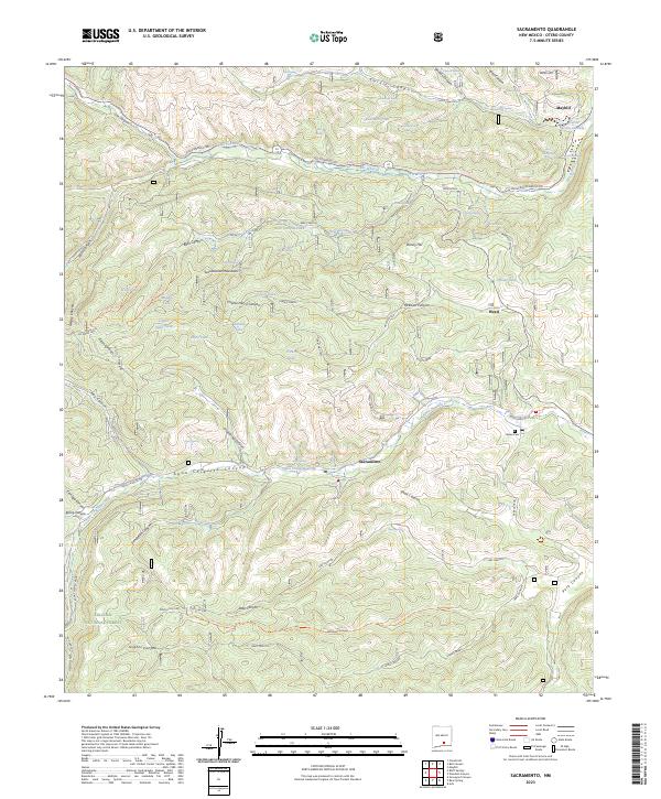 Sacramento, NM — USGS 7.5-minute topo (2023)