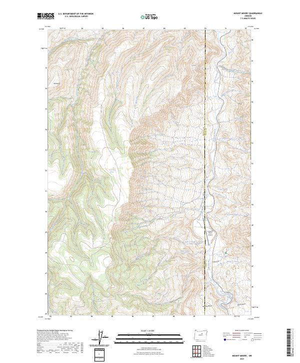 Mount Misery, OR — USGS 7.5-minute topo (2023)
