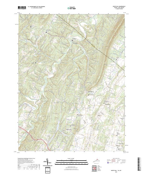 White Hall, VA-WV — USGS 7.5-minute topo (2022)