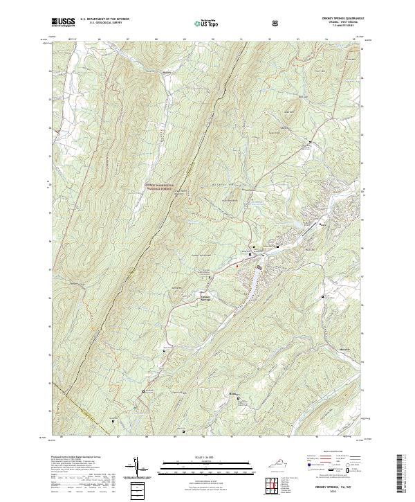 Orkney Springs, VA-WV — USGS 7.5-minute topo (2022)