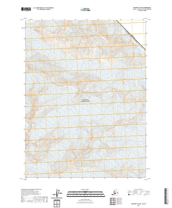 Skagway B-8 SW, AK-BC — USGS 7.5-minute topo (2021)