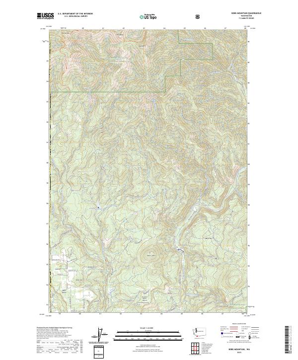 Bobs Mountain, WA — USGS 7.5-minute topo (2023)