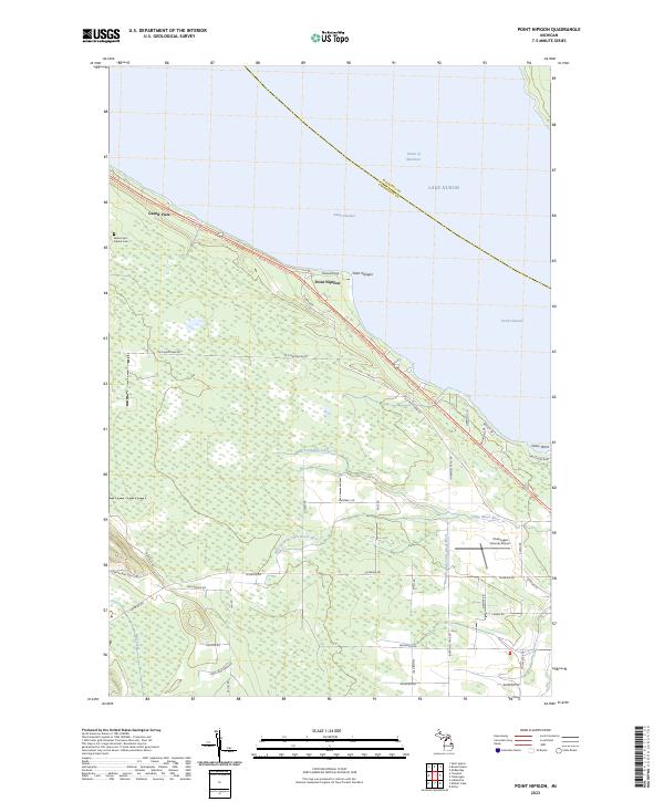 Point Nipigon, MI — USGS 7.5-minute topo (2023)