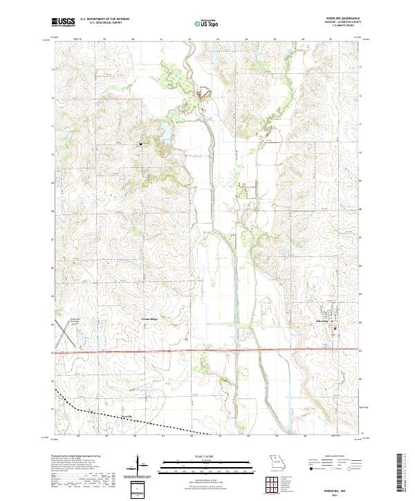 Wheeling, MO — USGS 7.5-minute topo (2021)
