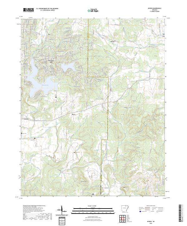 Myron, AR — USGS 7.5-minute topo (2024)
