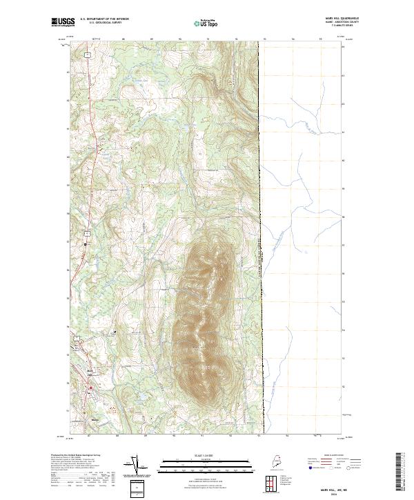 Mars Hill, ME-NB — USGS 7.5-minute topo (2024)