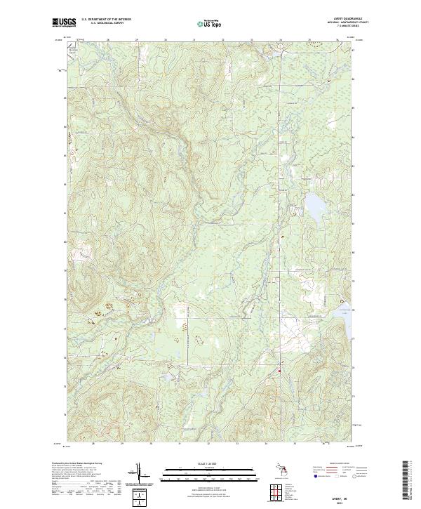Avery, MI — USGS 7.5-minute topo (2023)