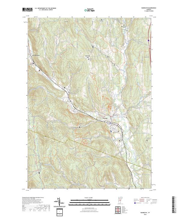 Randolph, VT — USGS 7.5-minute topo (2024)