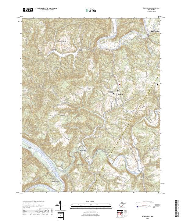 Forest Hill, WV — USGS 7.5-minute topo (2023)