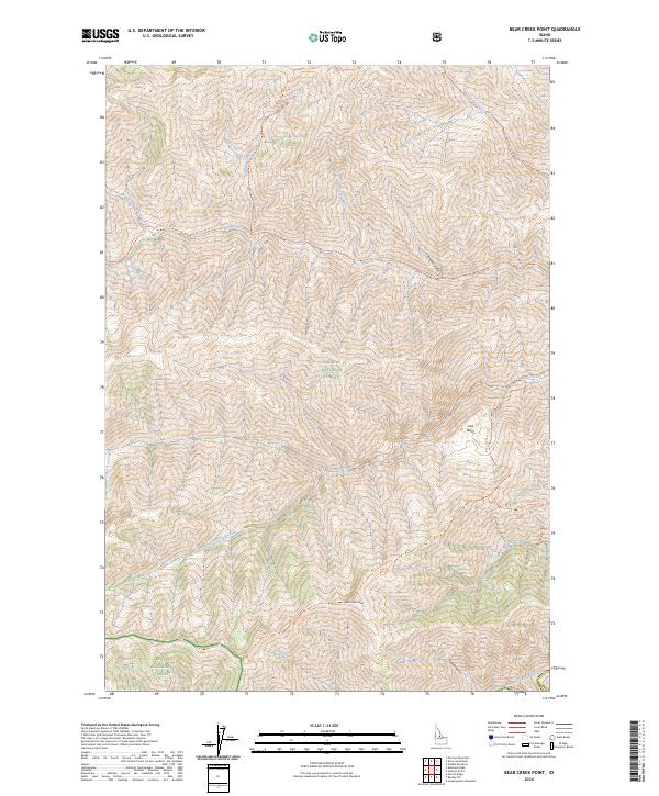 Bear Creek Point, ID — USGS 7.5-minute topo (2024)