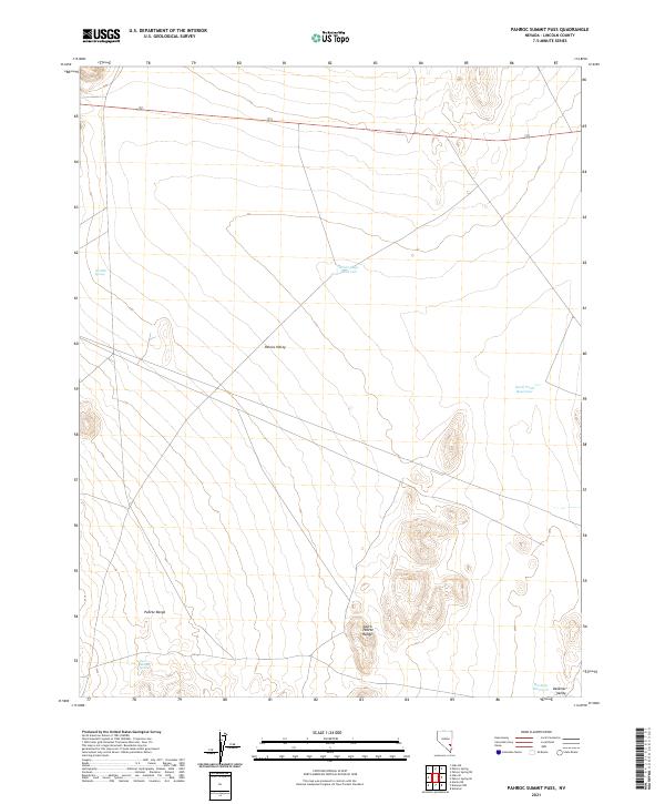 Pahroc Summit Pass, NV — USGS 7.5-minute topo (2021)