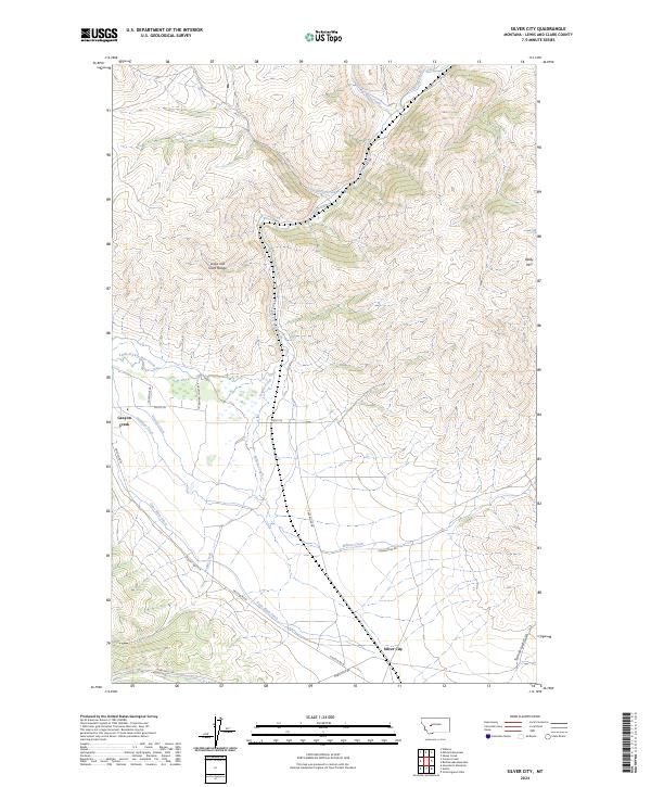 Silver City, MT — USGS 7.5-minute topo (2024)