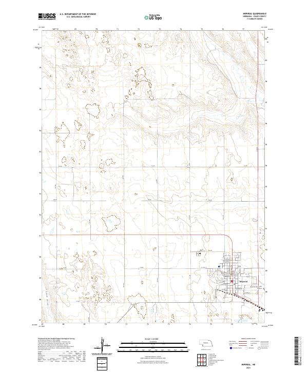 Imperial, NE — USGS 7.5-minute topo (2021)