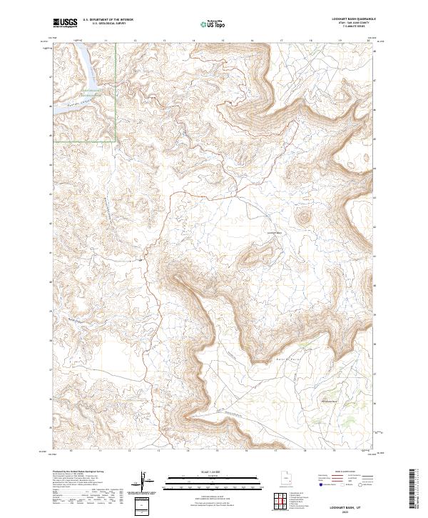 Lockhart Basin, UT — USGS 7.5-minute topo (2023)