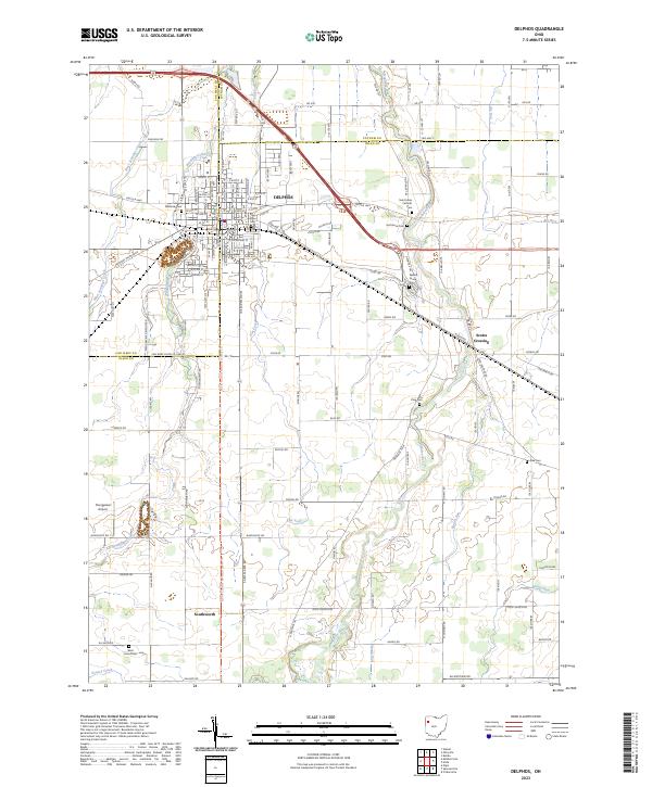 Delphos, OH — USGS 7.5-minute topo (2023)
