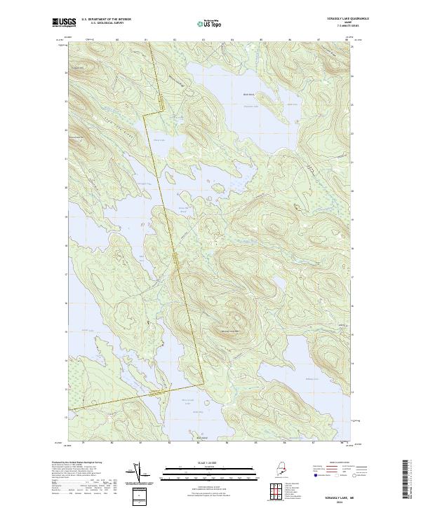 Scraggly Lake, ME — USGS 7.5-minute topo (2024)