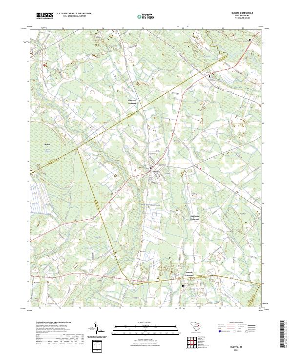 Olanta, SC — USGS 7.5-minute topo (2024)