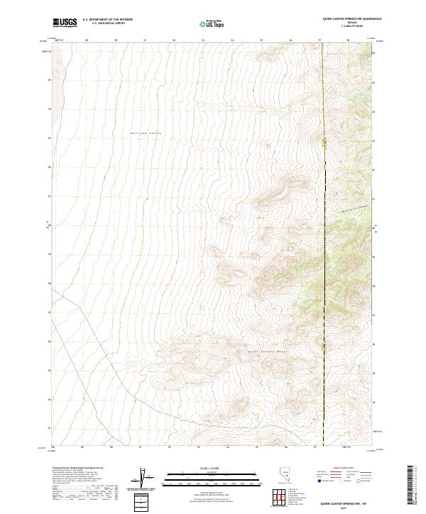 Quinn Canyon Springs NW, NV — USGS 7.5-minute topo (2021)