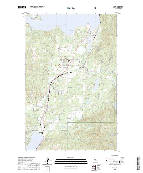 Sagle, ID — USGS 7.5-minute topo (2024)