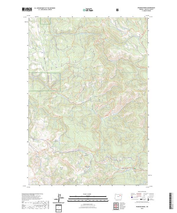 Pearson Ridge, OR — USGS 7.5-minute topo (2024)