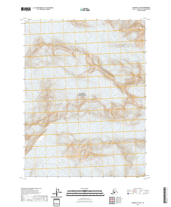 Skagway A-8 NE, AK — USGS 7.5-minute topo (2021)