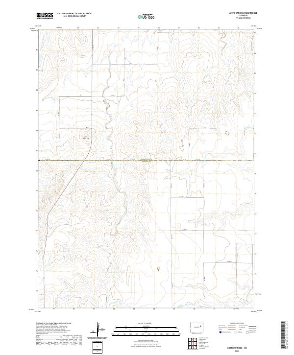 Lusto Springs, CO — USGS 7.5-minute topo (2022)
