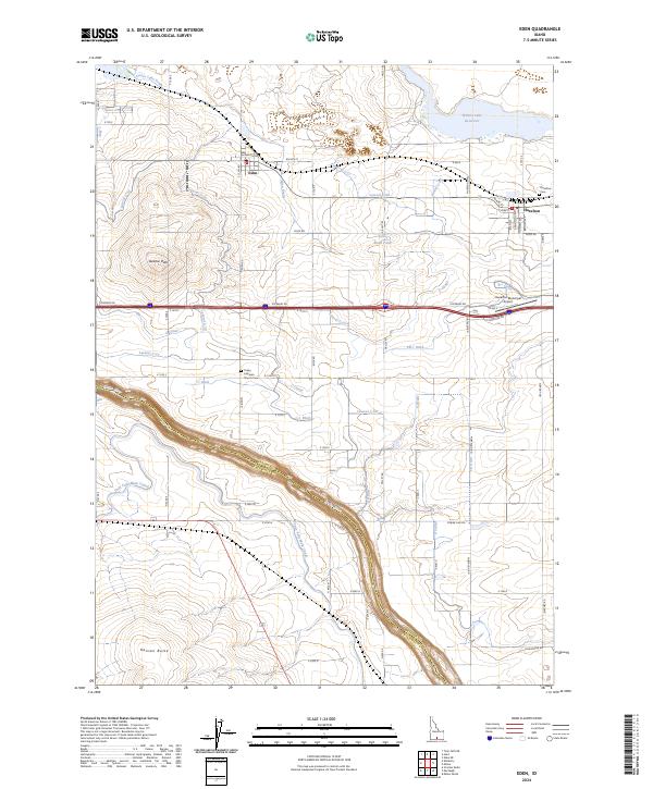 Eden, ID — USGS 7.5-minute topo (2024)