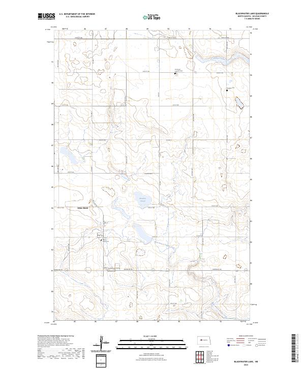 Blackwater Lake, ND — USGS 7.5-minute topo (2024)
