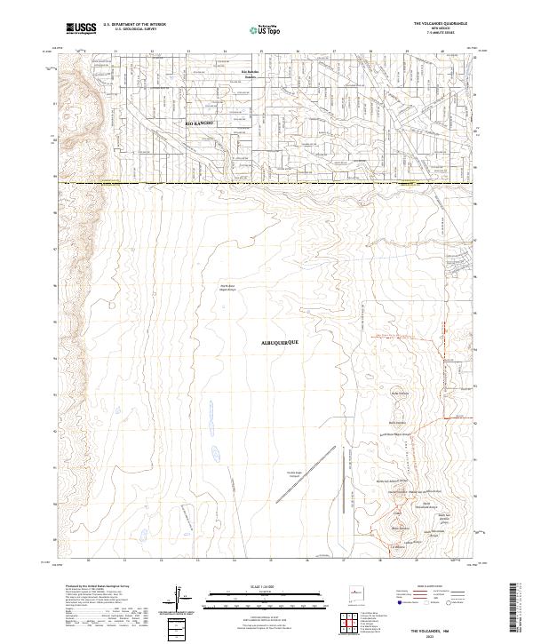 The Volcanoes, NM — USGS 7.5-minute topo (2023)