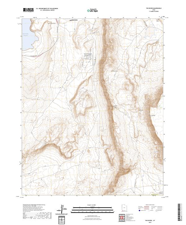 The Divide, UT — USGS 7.5-minute topo (2023)