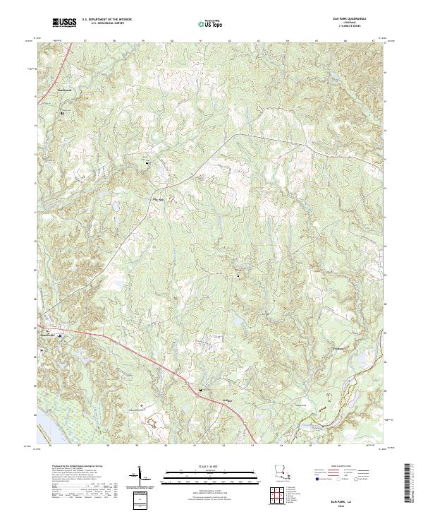 Elm Park, LA — USGS 7.5-minute topo (2024)